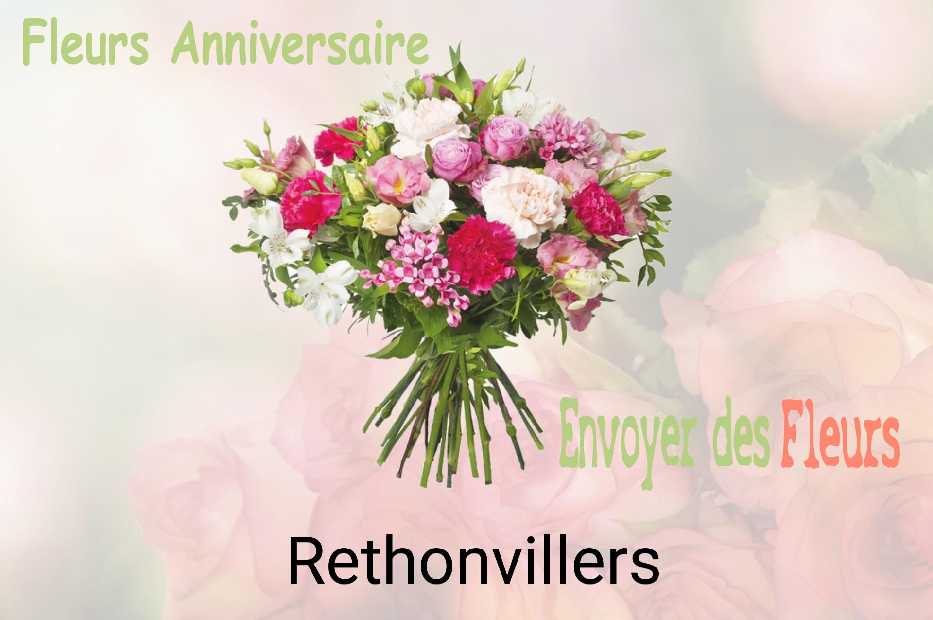 Bouquet de fleurs d’anniversaire livré à Rethonvillers