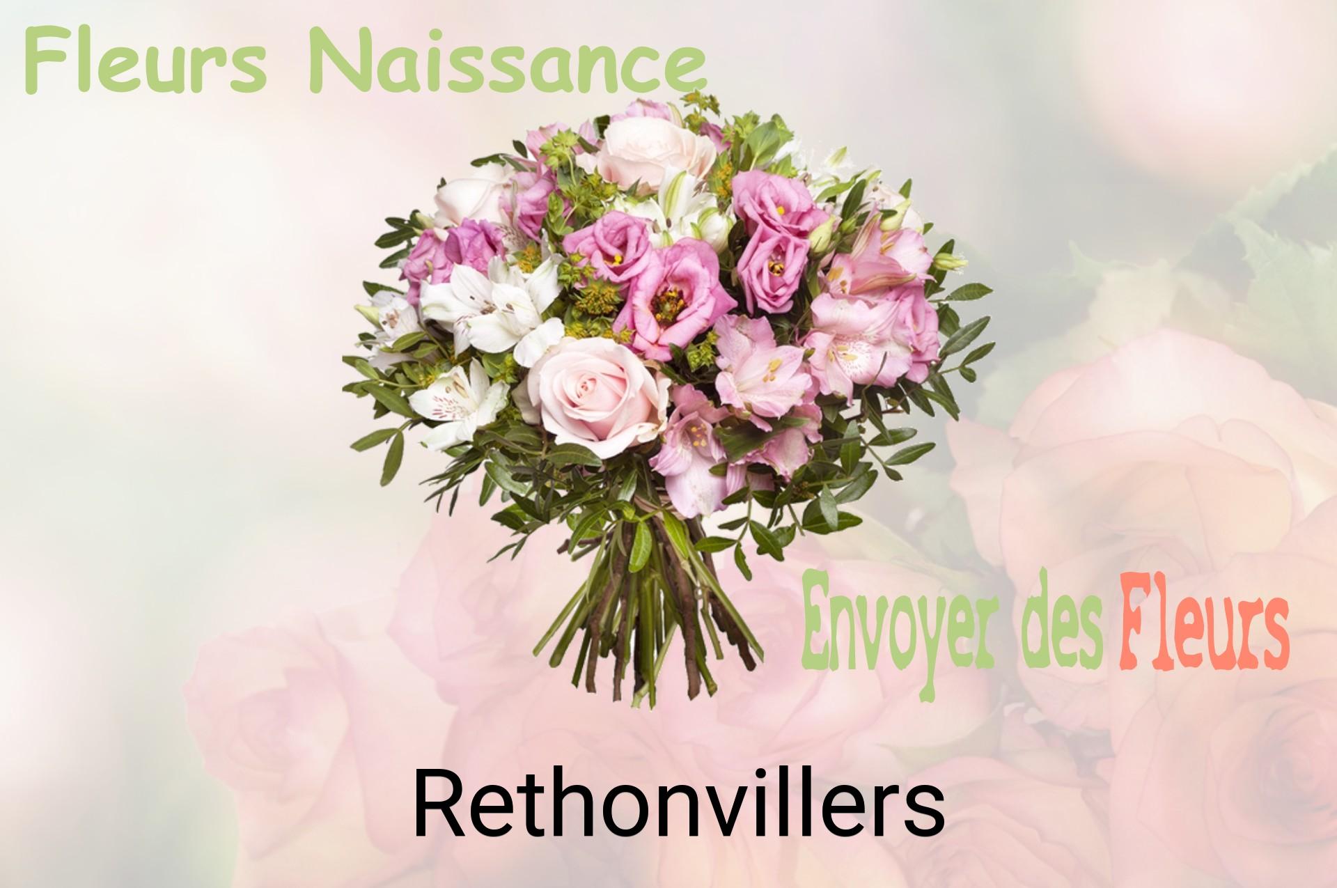 Bouquet de fleurs de naissance livré à Rethonvillers